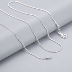 925 Sterling Silver Snake Chain Necklace For Woman Man Fashion Jewelry
